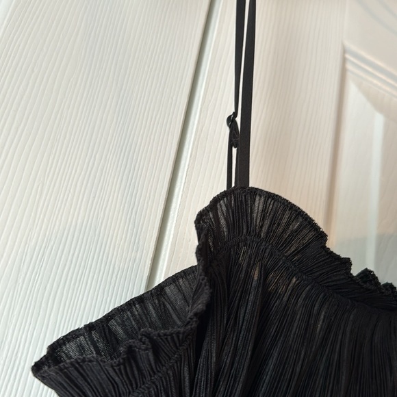 NWT Madewell Texture & Thread Micropleat Tank Top in Black sz medium - Picture 9 of 13